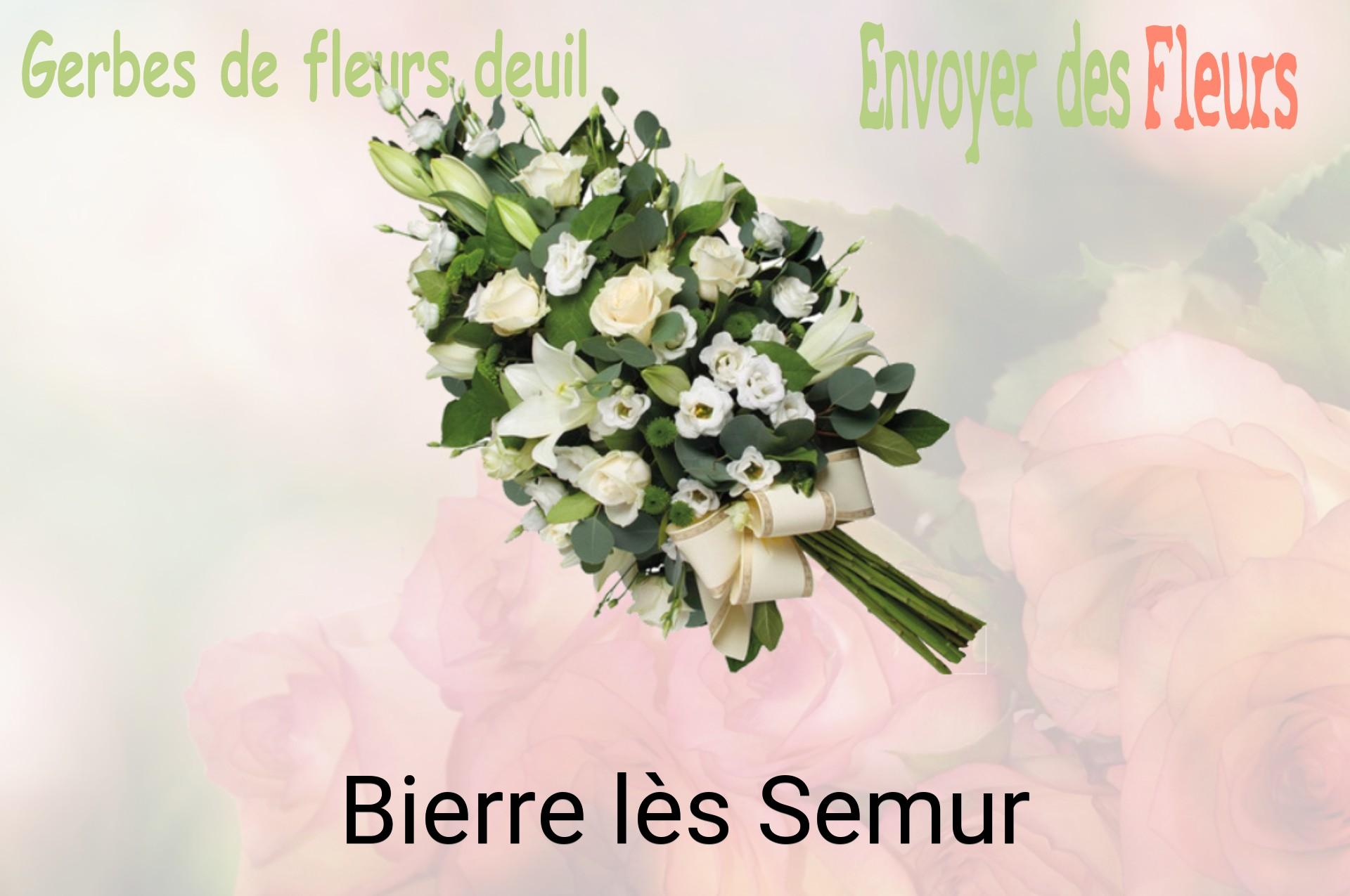 Gerbe de fleurs de deuil livrée à Bierre-lès-Semur